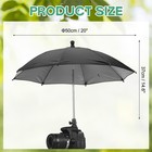Camera Umbrella  20 Inch Sunshade Camera Protector Waterproof Cover  Black