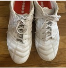 Diadora Brasil Sala Men s Futsal Shoes White Red Breathable Lightweight Grip