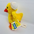 Vintage Dakin Duck Plush Toy W  Sailor Hat Yellow Stuffed Animal 1980s Tags