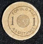 Vintage Oklahoma State For Old Age Assistance Consumer s Sales Tax Token 1 Mill