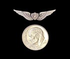 Small Us Air Force Pilots Wings Mini Pin Eagle Crest Usaf Free Shipping  p36-3 