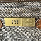 Hartmann Tweed 15    Train Case Vintage Makeup Travel Case Leather Trim Toile