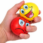24 Pack Mini Emoji Soft Foam Squeeze Balls 2 5  Stress Relief Gift Party Toy