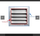 Hvac Premium 24x24 Aluminum Exterior Gable Louver Vent For Walls   Crawlspace