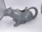 Puking Kitty Cat Gravy Season  Gray Sauce Creamer Gravy Boat 12 0z  