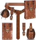 4pcs Renaissance Accessories Renaissance Costume Women Pirate Belt With Bag P   
