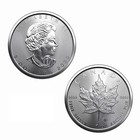 2022 Canadian Maple Leaf 1 Ounce    999 Fine Silver Coin Bu