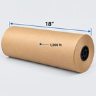 Void Fill 18  X 1200  30  Brown Kraft Paper Roll Shipping  Wrapping  Packaging  