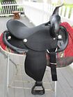 15   Black  Abetta Classic Barrel Trail Western Saddle Qh  Bars
