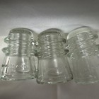 3 Vtg Hemingray - 17 Clear Glass Electric Insulators Made In The Usa 3 75    Tall