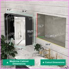 Mirrored Medicine Cabinet Large Wall Mounted Mirror Cabinet With Shelves