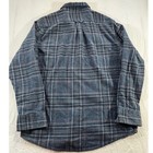 Eddie Bauer Mens Flannel Shirt Long Sleeve Shirt Cotton Size Medium Blue Plaid