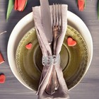 6 Pcs Metal Irregular Unique Napkin Holders Napkin Buckles Tissue Holders