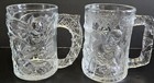 Mcdonald s 1995 Batman   Robin Mugs Complete Set Of 4 Glass Glasses Vintage