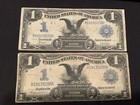 1899  1 Black Eagle One Dollar Note         Large Silver Certificate Estate    