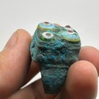 Rare Found Ancient Roman Bronze Mosaic Glass Ring With Rich Patina