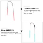 4pcs Tongue Scraper Stainless Steel Oral Cleaner Brush Tongue Cleaning Brush