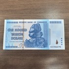 Zimbabwean One Hundred Trillion Doilars 2008 Banknote Uncirculated