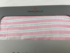 Pink Stripe Bamboo Baby Crib Sheet Fitted Standard Mattress White Girl Newcastle