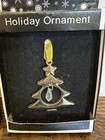 Kurt Adler Holiday Ornaments Set Of 2  Deer   Tree W  Crystal Drop
