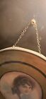 Antique Flue Cover Burnette With Ringlets Metal Frame Gold Matte 