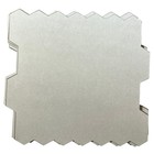 Small Long Hexagon 12x11 5  Blue Peel   Stick Backsplash Stone Composite 10 Pc