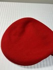 Vintage Made In England Kangol Cap 100  Pure Virgin Wool  Red Golf Cap