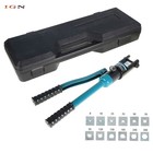 Electrical Terminal Cable Wire Tool Kit 16 Ton Hydraulic Clamp With 13 Dies