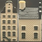 Klm Airlines Blue Delft 2016 House 14 Where The Two Sea Gods Lie On The Fa  ade