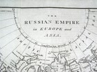 1810 Original Antique Map Of Russian Empire Russia Siberia Finland