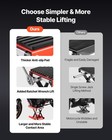 Vevor Motorcycle Scissor Lift Jack 1200lbs Wide Deck Atv Bike Lift Hoist Stand