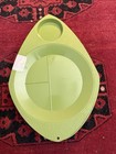 Vintage Retro Divided Plastic Serving Trays Set Of 5 Green Yellow Red Mint
