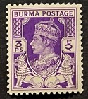 Travelstamps  1938 Burma Stamps Scott  19 - 3ps Kgvi - Mint Mnh Og
