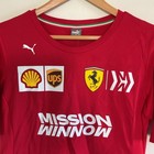 Puma Scuderia Ferrari F1 Mission Winnow 2019 Red Team T Shirt Mens Sz L Nwt