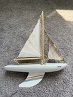 Vintage 1990sbosun Boats Reeves 10  Sailing Yacht Sail Boat Model Toy Antique