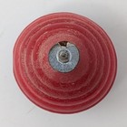 Vintage Japan Wood Spinning Top Toy - Red White Blue 3 