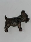 Vintage 40s Ideal Dog Food Metal Good Luck Charm Boston Terrier Dog Figure 13