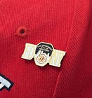Vintage Mens Fdny Red Cap One Size Fire Department New York Pin Embroidered Nwt
