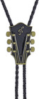 Guitar Bolo Tie Western Cowboy Rodeo Bolo Tie For Men Women Leahter Necktie Neck