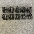 Lot Of 10 Black Steel Salt Pepper Condiment Napkin Restaurant Caddys Baskets