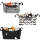 Stroller Organizer Baby Bottles Nappy Bags Coffee Cup Holder Detachable Wristlet