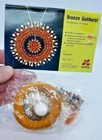 Leewards  Bronze Sunburst Vintage Sequin Bead Christmas Ornament Kit Nos
