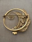 Vintage Boy Scouts Of America Eagle Scout Mother   s Brooch  Gold Tone-estate