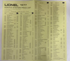 Vintage 1977 Lot Of Lionel Catalogs  Brochure   Price List