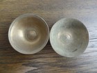 Antique Mongolian Tibetan  Buddhist Brass  Offering Bowls 2pc
