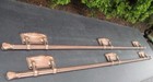Vintage Funeral Casket Extension Handles 2 Rails Ornate Plates Coffin Hardware
