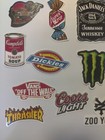 10pcs Stickers Vans Vinyl Skateboard Guitar Luggage Pack Tide Brand Logo Decals
