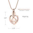 Cremation Jewelry For Ashes - Heart Pendant Memorial Urn Necklace Ashes Holder