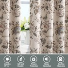 H versailtex Blackout Curtains 84 Inch Length 2 Panels Set Floral Print Curtain