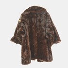 Vintage Umpa Dark Ranch Mink Coat Brown Mid Length Flawed For Repair